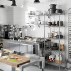18" Deep x 24" Wide x 74" Height Wire Shelving Kit | 5-Tier | NSF Commercial Storage Rack Unit
