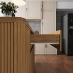 Bobve 74.8" Large Kitchen Island with Storage,Farmhouse Island Table for Kitchen,Wooden Island,Stationary Featuring 2 Drawers and 6 Closed Storage Compartment