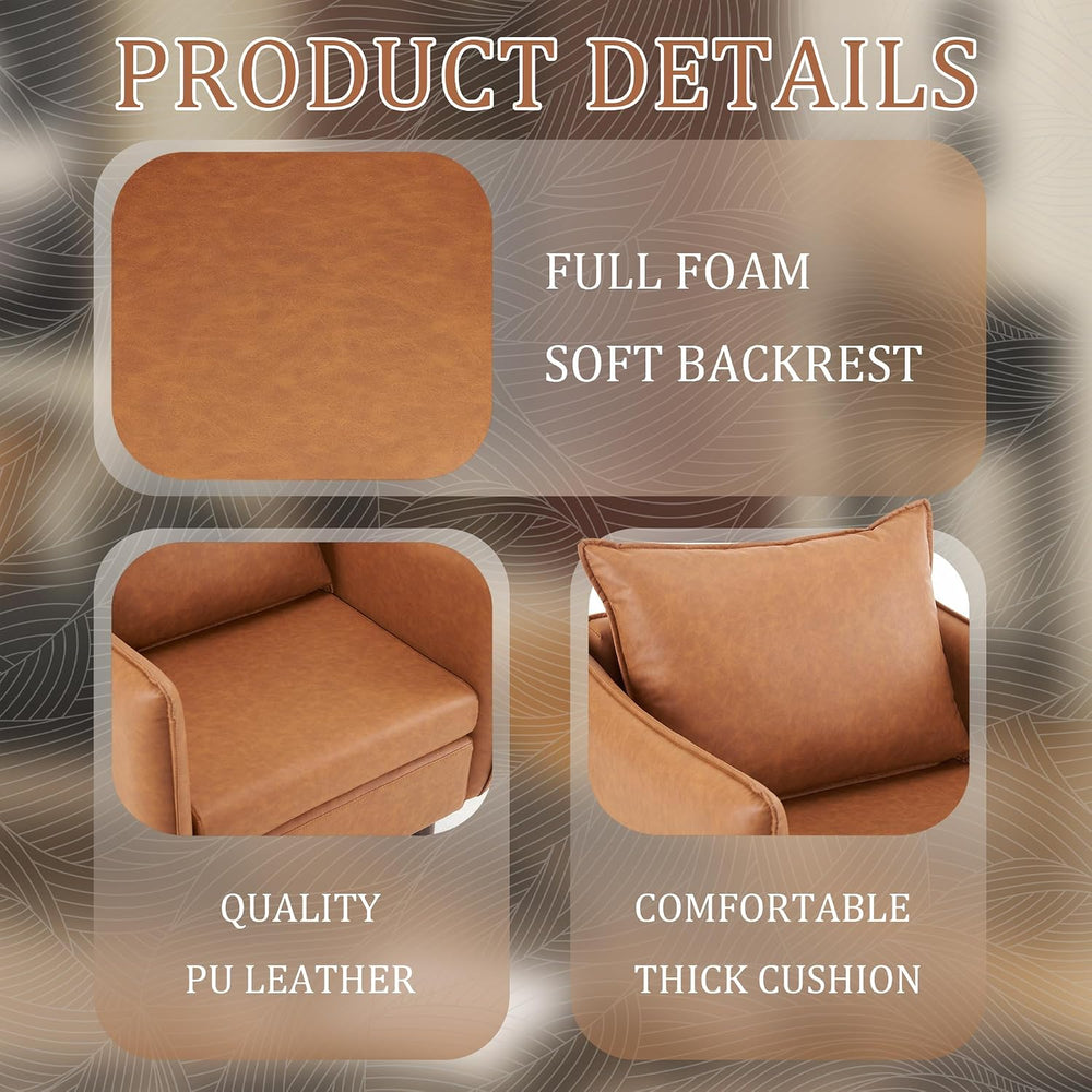 Sepnine Accent Chairs for Living Room Chairs Brown Reading Chair for Bedroom ...
