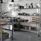 14" Deep x 60" Wide x 64" Height Wire Shelving Kit | 4-Tier | NSF Commercial Storage Rack Unit