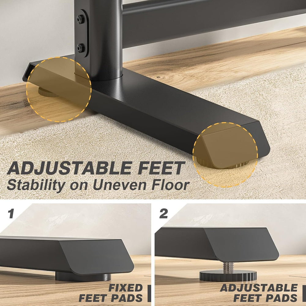 TVON Heavy Duty Floor TV Stand for 55-100 inch Large TVs up to 150 lbs | Tall...