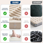 54.3"W Oversized Chaise Lounge Chair Indoor, Boneless Corduroy Sleeper Sofa Bed with 4 Pillows, Armrests, Comfy Fluffy Reading Couch, No Assembly Required Cloud Sofa for Living Room, Bedroom, Office
