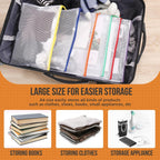 24pcs Mesh Zipper Pouch Bags Puzzle Storage Bags, A4 13x9 Inches Large Reusable Zipper Pouches for Classroom Organizing Board Game Home Organization