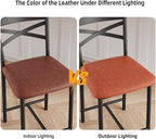 GarveeHome Bar Stools Set of 4, Counter Height Bar Chairs with Back and Thick Cushion, Upholstered Dining Chairs with Padded Seat, Barstools for Kitchen Island, Bar, Dining Room, Modern Brown