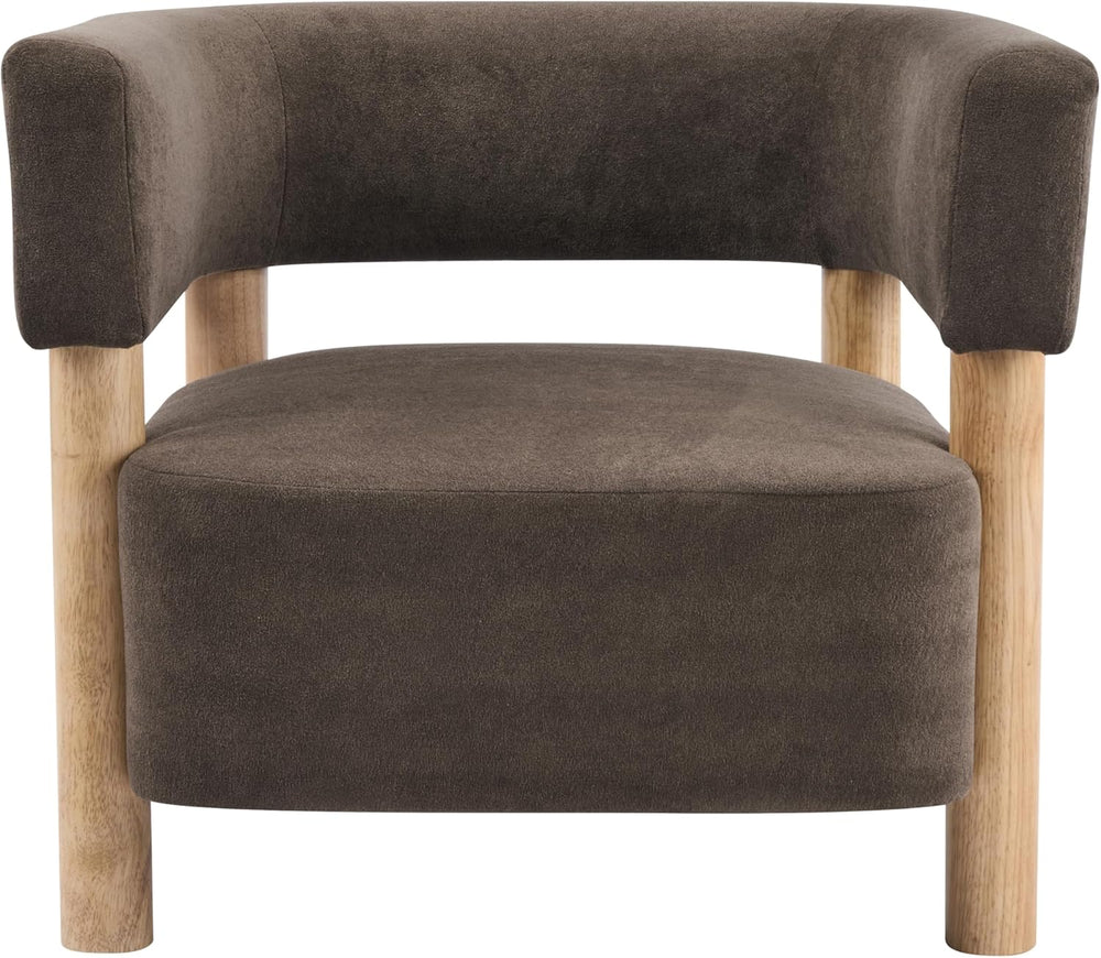 Christopher Knight Home Carly Low Profile Accent Chair, Boucle Upholstered Ba...