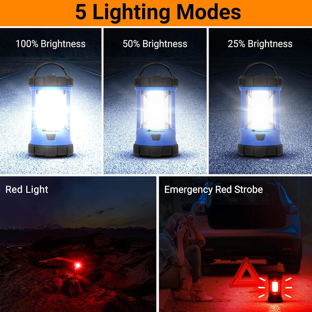 Camping Lantern, 3200LM LED Lanterns for Power Outages, 4600mAh Phone Charger...
