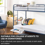 Bedside Shelf for Bunk Beds & Top Bunk, Clip On Nightstand with Cable Catch, White, 35lbs Capacity, College Dorm Room & Kids Room (White)