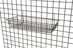 Only Garment Racks #5624B (Pack of 6) Black Wire Baskets for Grid Wall and Slat Wall - Merchandiser Baskets, Black Wire Basket 24" L x 12" D x 4" H (Set of 6) (Pack of 6)