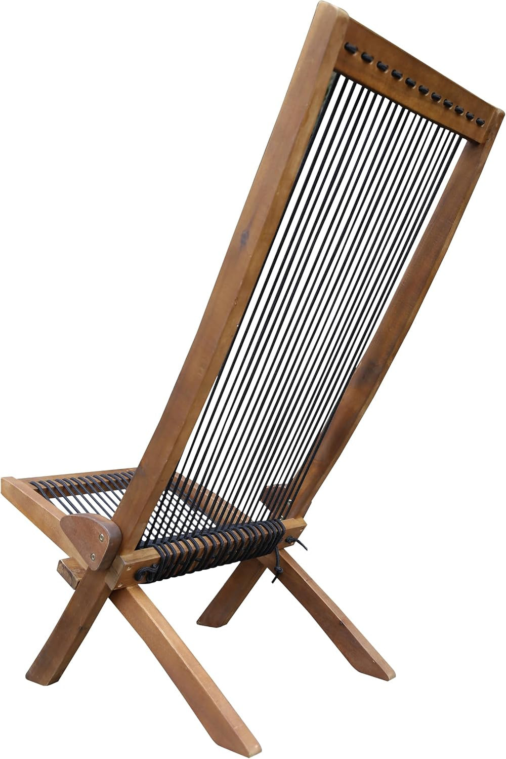Knocbel Outdoor Folding Chair, Low Profile Patio Lounge Chair with Ergonomic ...
