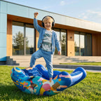Inflatable Sensory Chair for Autistic Kids – Toddler Rocking Chair for Sensory Seeking, ADHD & Calming – Blow Up Crash Pad for Deep Pressure Therapy in Sensory Room, Birthday Gifts for Boys Girls