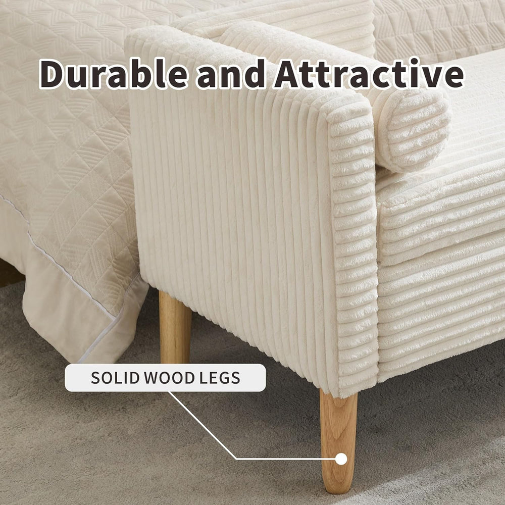 Chifee & Vingol 65.35" W Ottoman with Storage Bench for Bedroom End ...