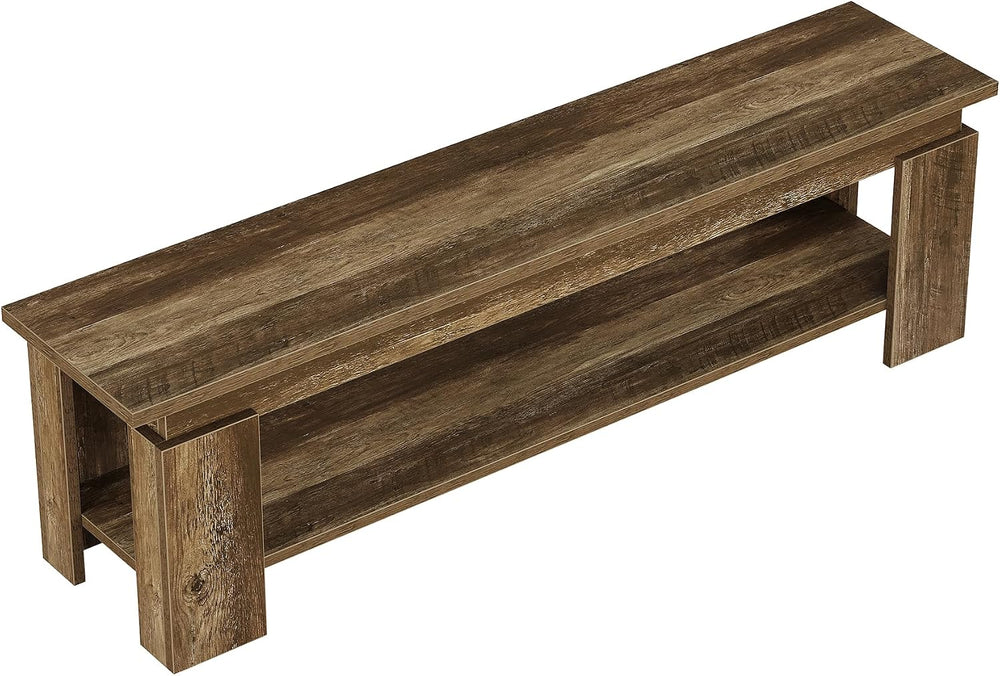 Tribesigns 63" Dining Bench for 2-3, Farmhouse Wooden Dining Room Bench ...