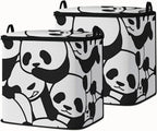Large Comforter Storage Bag with Zipper,Closet Organizer for Clothes/Blankets/Quilts/Pillows,Fabric Storage Bags with Portable Handles 95L(2-Pack)