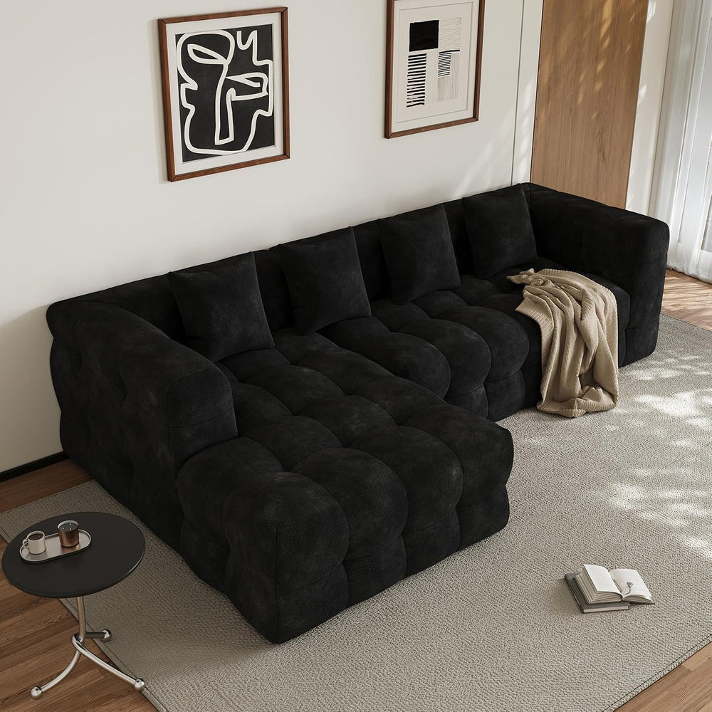 120" Oversized Modular Sectional Couch,Cloud Sectional Sofa with Deep Se...