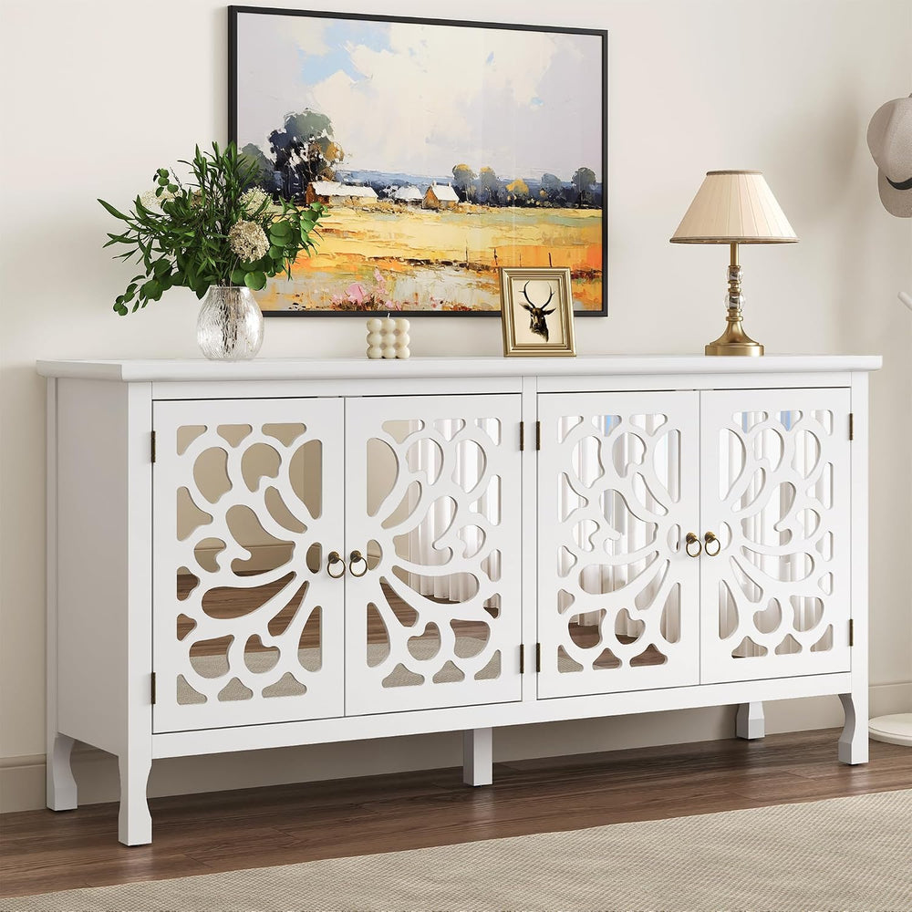 RoyalCraft 63" Sideboard Buffet Cabinet with Storage, Vintage Credenza