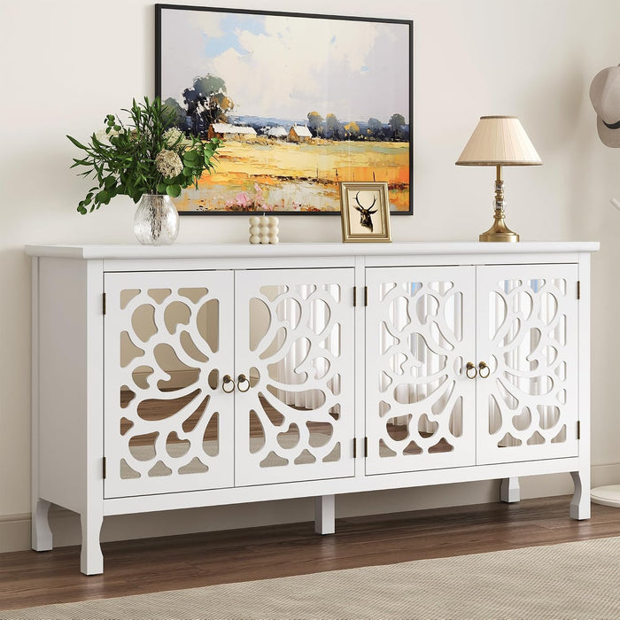 RoyalCraft 63" Sideboard Buffet Cabinet with Storage, Vintage Credenza