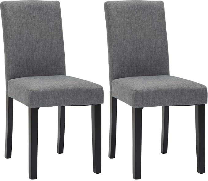 LSSPAID Dining Chairs Set of 2, Modern Stylish Fabric Upholstered Parson Chai...