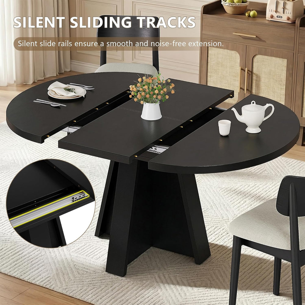 Einhomn 43"-59" Extendable Dining Room Table for 4-8 People, Oval D...