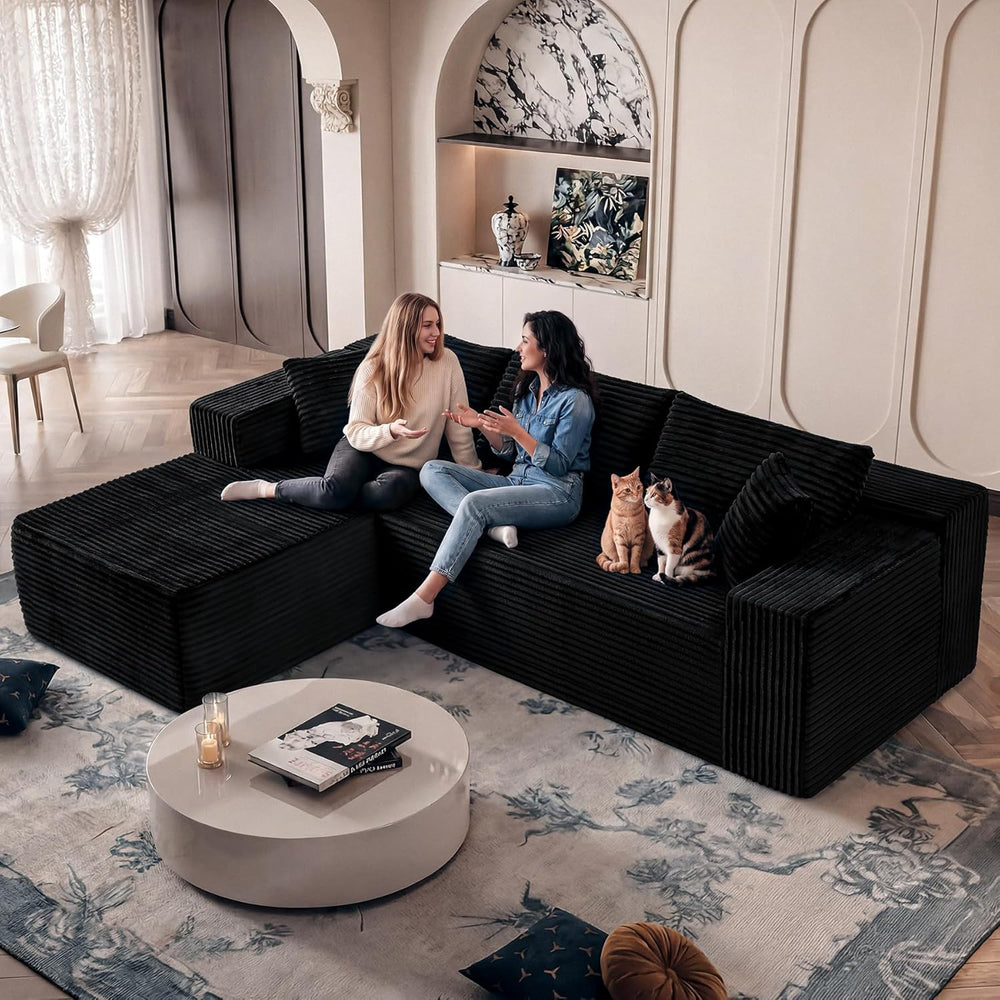 108” Modular Sectional Sofa, Right Facing Chaise (Sitting: Chaise on Your Rig...