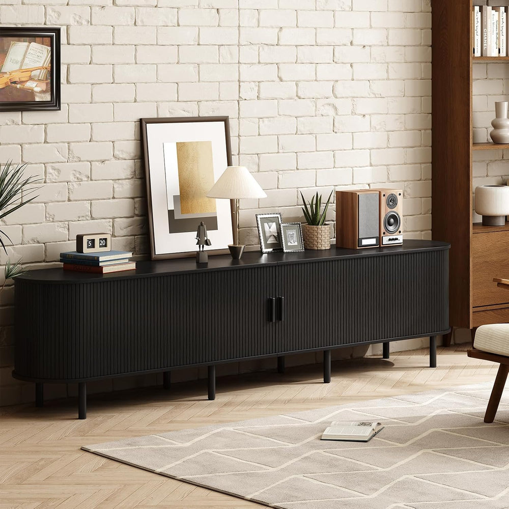 ONBRILL 94.5" TV Stand with Power Outlet & Storage for TVs up to 102...