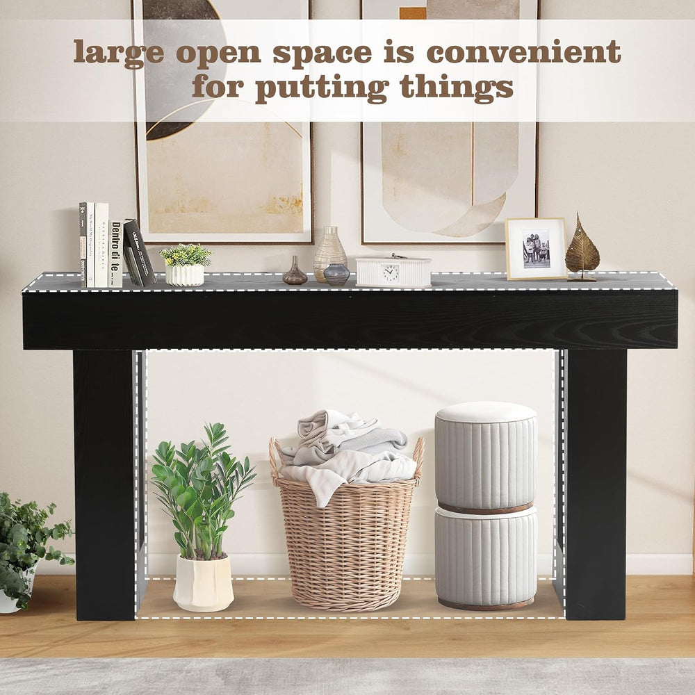 TITIMO 63 Inch Long Console Table, Farmhouse Wooden Sofa Table Behind Couch |...