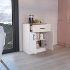 Modern Kitchen Pantry Cabinet, Storage Cabinet with 1 Drawer, 2 Interior Shelves, Easy to Maintain, for Dining Room