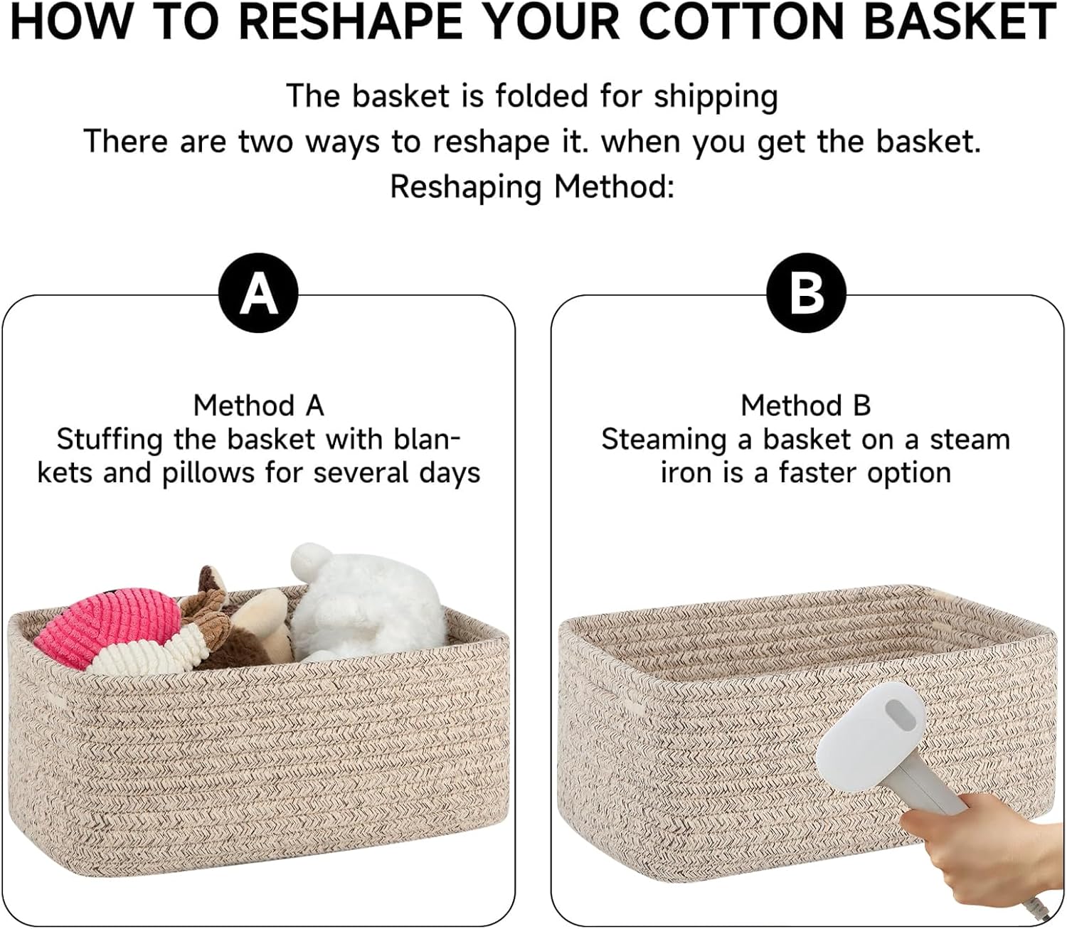 OIASKET 6 Pack Small Storage Baskets for Shelves, Basket for Organizing | Baskets for Towel, Cute Decorative Storage Bins, Organizer Basket for Gifts Empty, 11.8''Lx7.8''Wx4.7''H-Brown