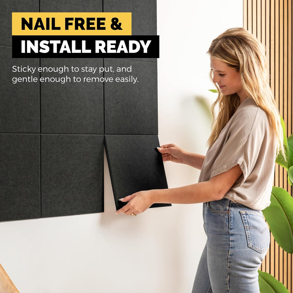 WALLHERO Vision Board - Large Cork Board for Walls 59" x 36", Black...