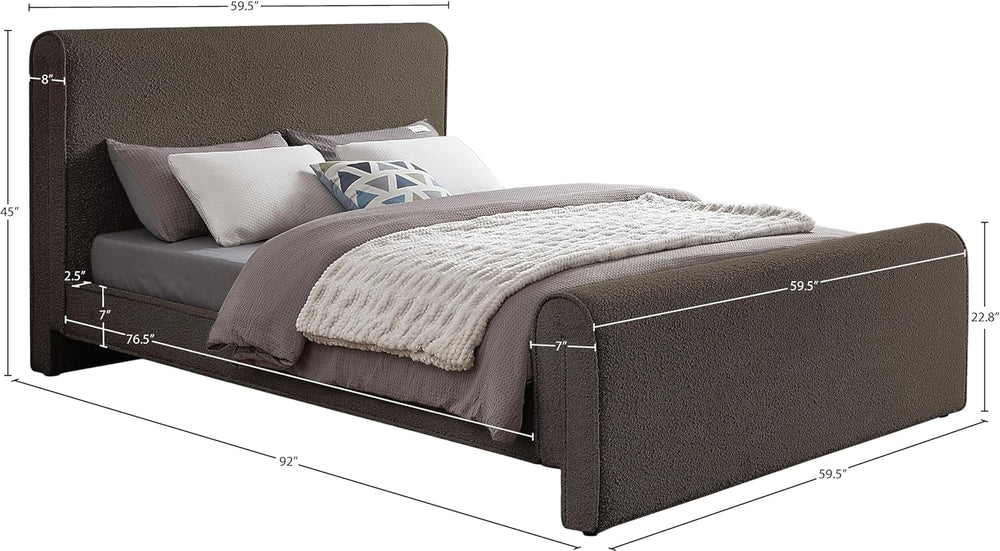 Meridian Furniture StylusBrown-F Stylus Collection Modern | Contemporary Bouc...