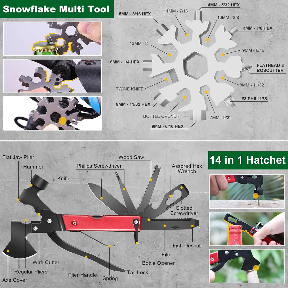 Survival Kits 27 in 1, Survival Gear and Supplies, Christmas Stocking Stuffer...