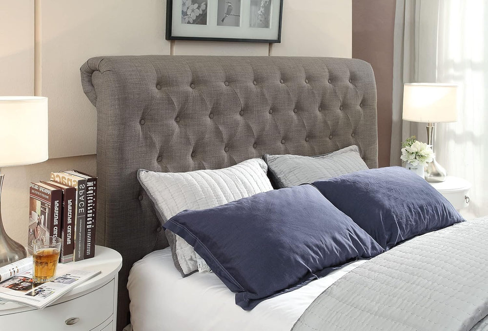 Modus Furniture Royal Tufted Headboard, King, Espresso