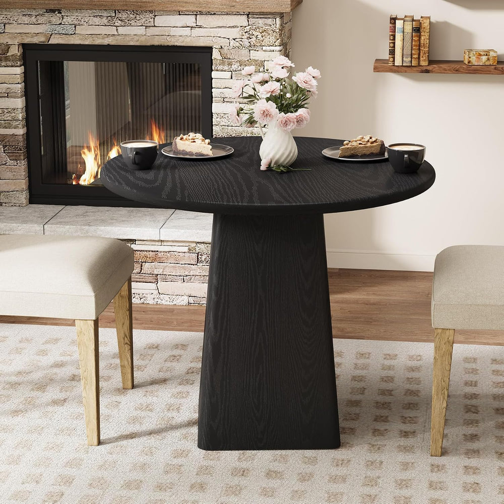 Tribesigns 31.5-Inch Round Dining Room Table for 2-4, Farmhouse Small Kitchen...
