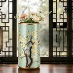 Ceramic Umbrella Holder, Walking Stick and Cane Stand, Home Decor Vase, Floor-Standing Umbrella Stand, Non-Slip Base, for Home, Office, Entryways, and Indoor Use