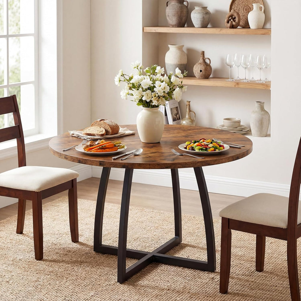 CHOEZON 47.2-Inch Round Dining Table for 4, Kitchen Dining Room Circle Dinner...