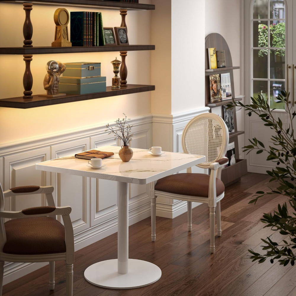 Square Dining Table,31.5'' Small Modern Square Dining Table, Sintered...