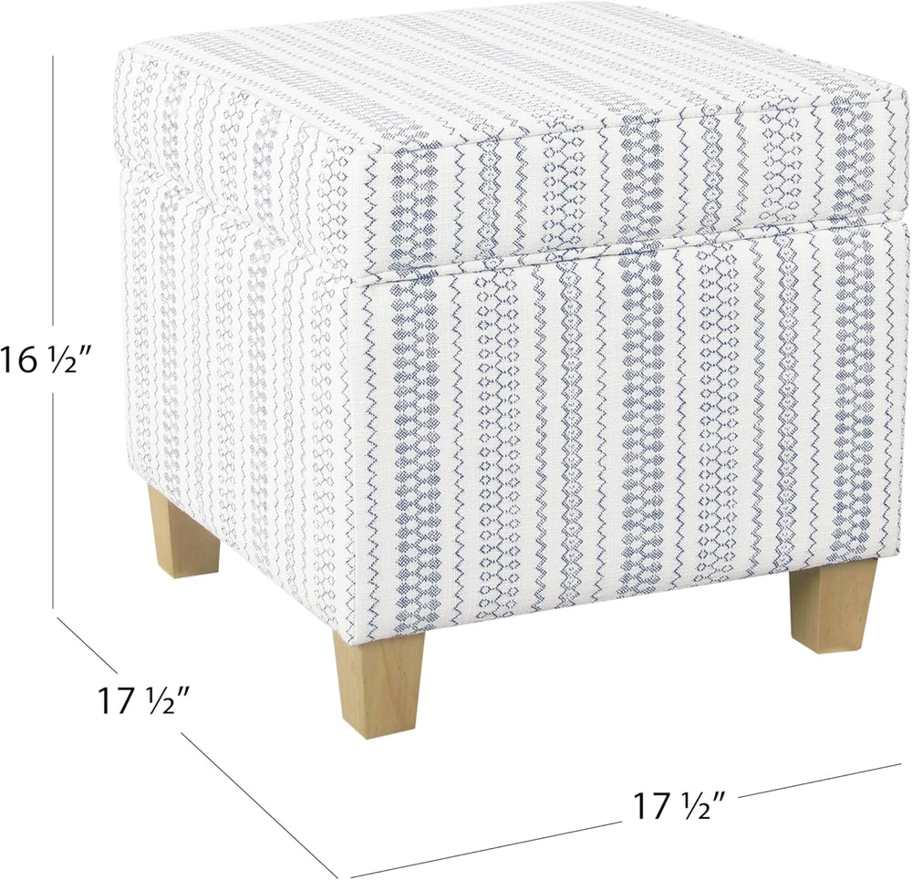 HomePop Home Decor | K7342-F2359 |Classic Square Storage Ottoman with Lift Of...