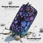 ALLCAMP Insulin Cooler Travel Case Diabetic Medication Cooler with 4 Ice Pack - Medical Cooler Bag Portable and Reusable Flower Pattern (9X 4.72x 3.14 inches)