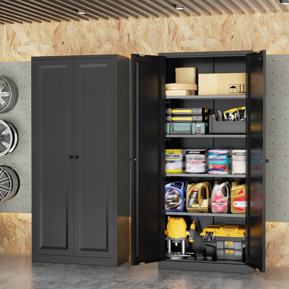 INTERGRAET Kitchen Pantry Cabinet, 63" Tall Metal Pantry Storage Cabinet...