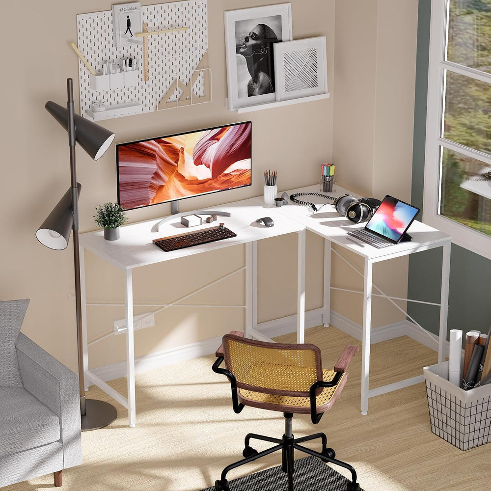 Pamray 32 Inch Computer Desk Small Spaces Desk with Storage Bag for Bedroom W...