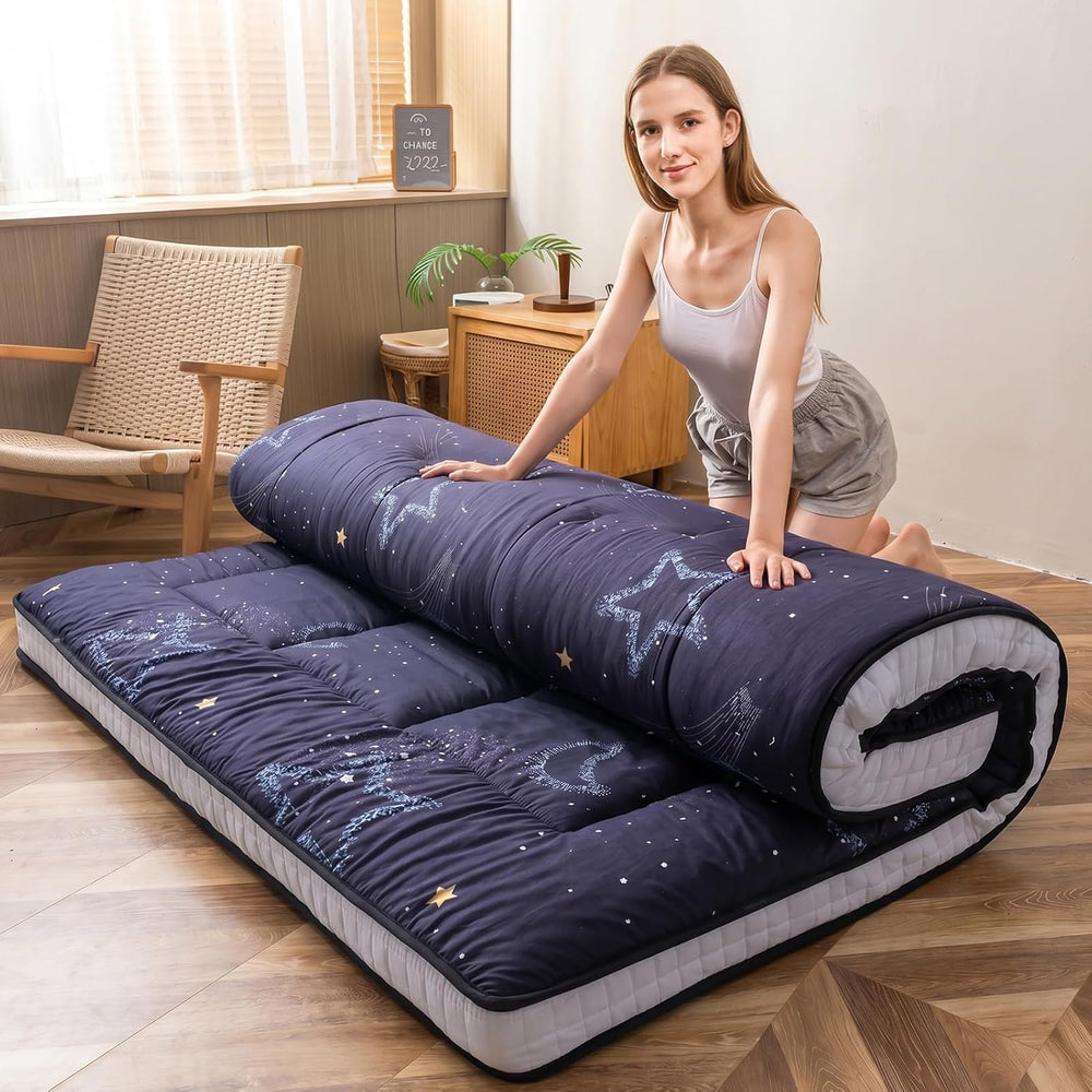MAXYOYO Futon Mattress, Japanese Floor Mattress Folding Sleeping Pad | Black ...