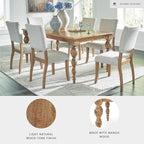 Signature Design by Ashley Rybergston Casual Dining Table with 4 Legs, Light Brown