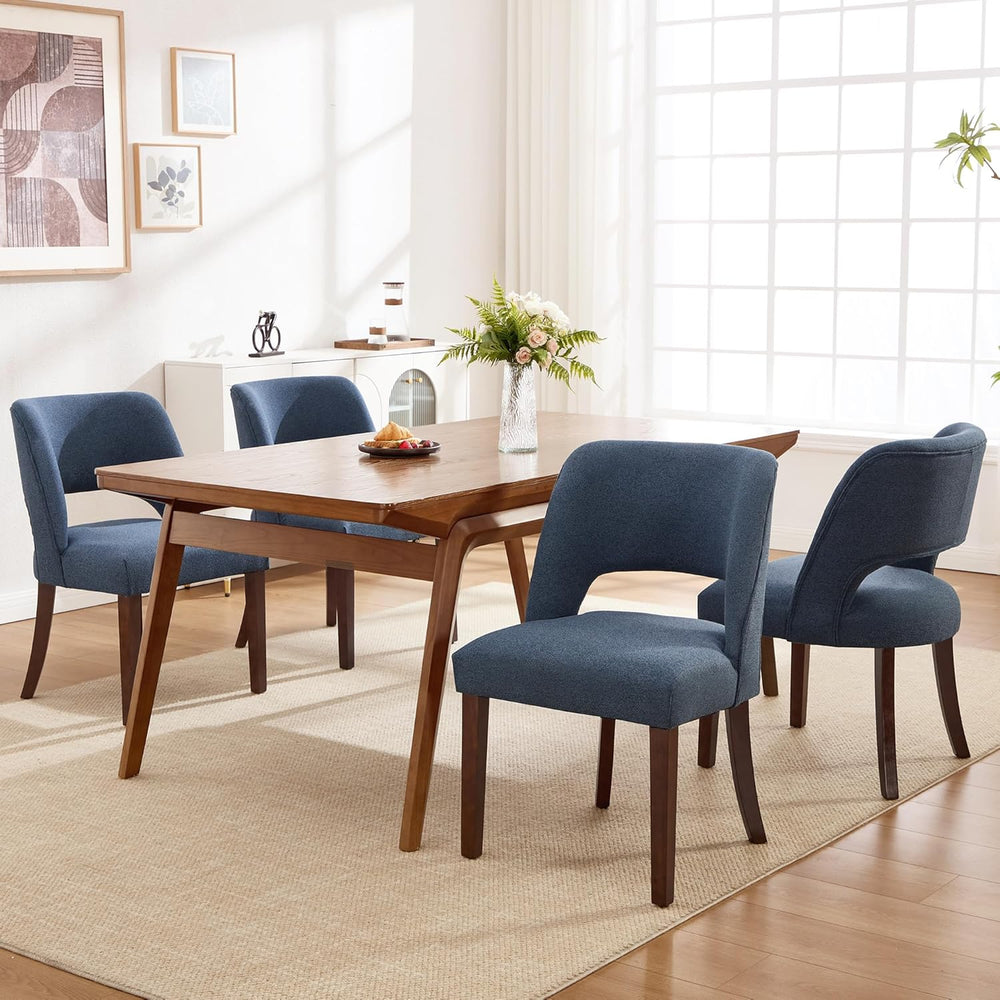 Dining Chairs Set of 6,Modern Dining Room Chairs with Thick Cushions,Upholste...