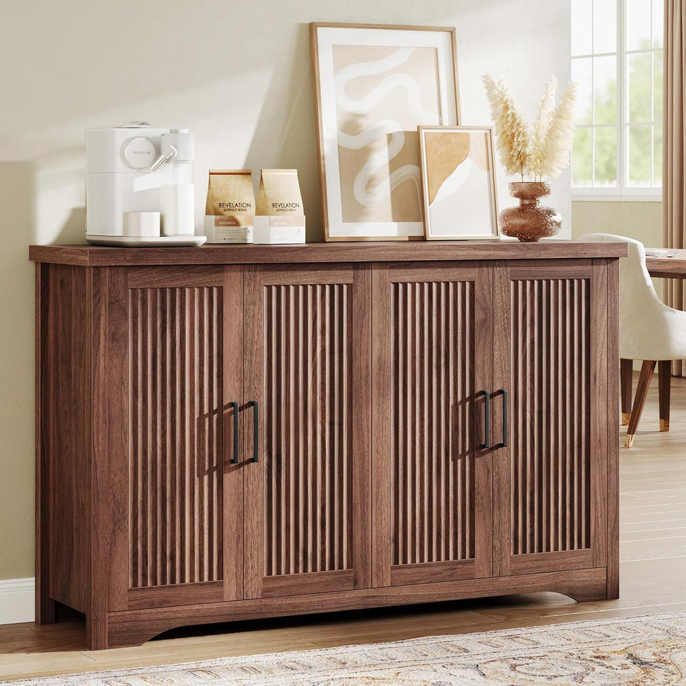 Memobarco Fluted Buffet Cabinet with Storage Accent Sideboard,Modern Credenza...