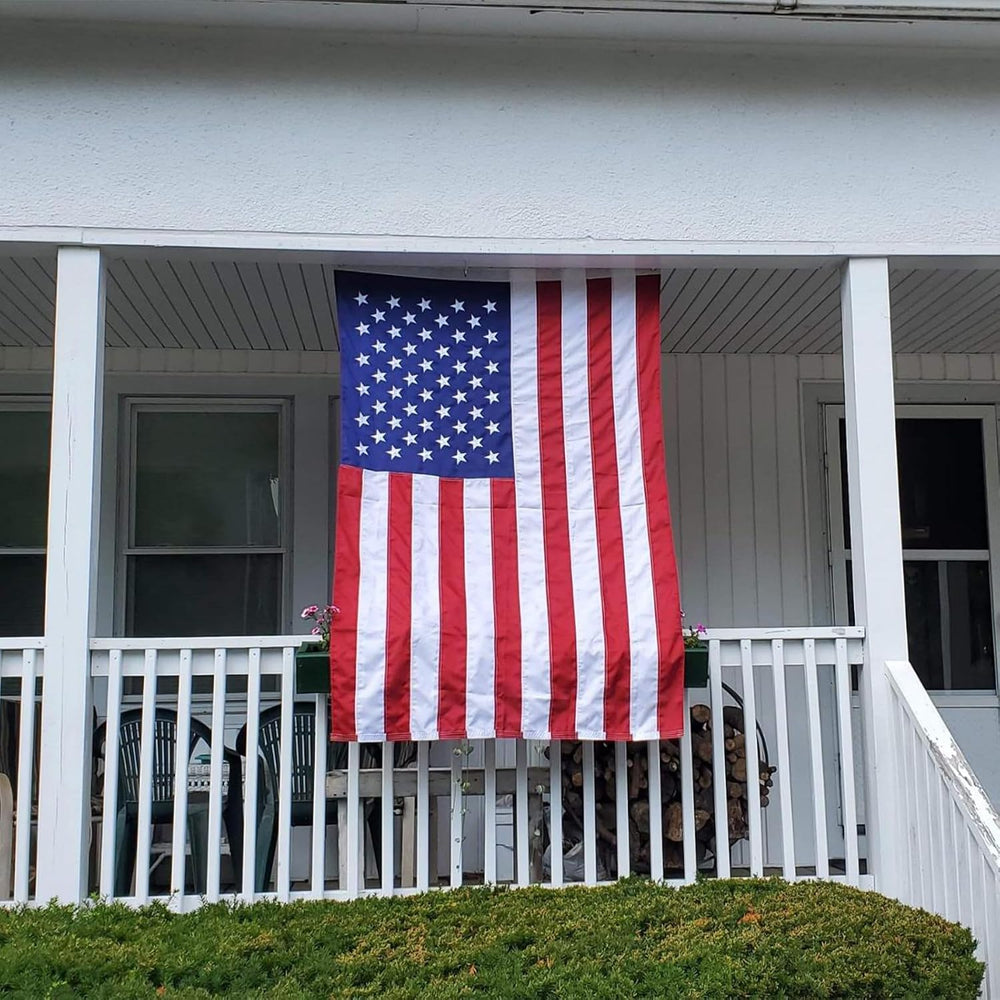Bradford American Flag 5x8 ft Outdoor Heavy Duty, Embroidered Large American ...