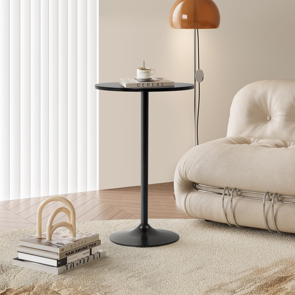 FDW | Bar Table | 40 Inch | Dark Black | Fixed Height Round Table