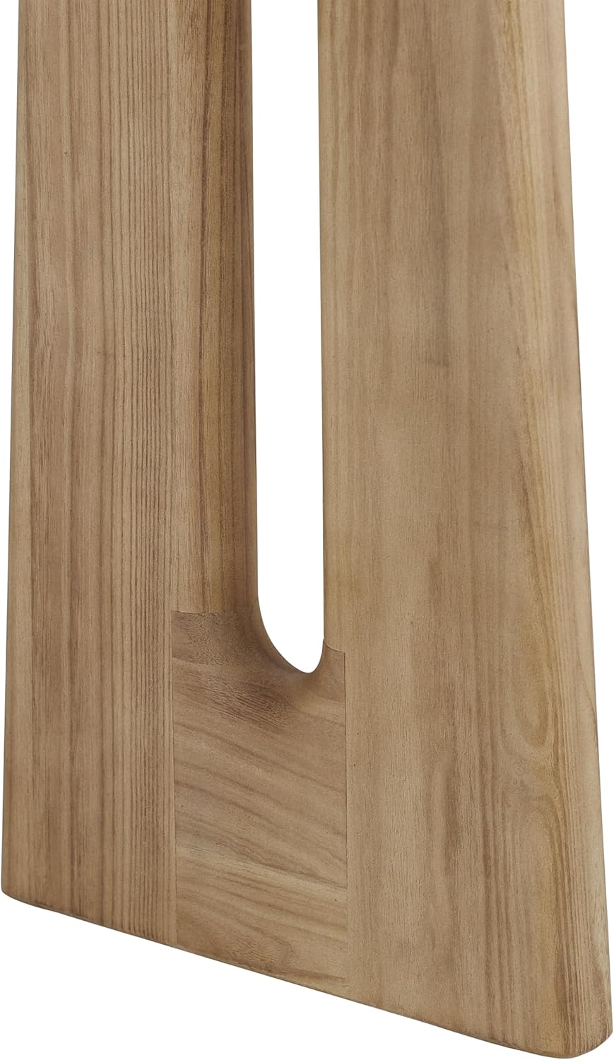 59.25" Long Console Table with Geometric Silhouette, Modern Wooden Hallw...