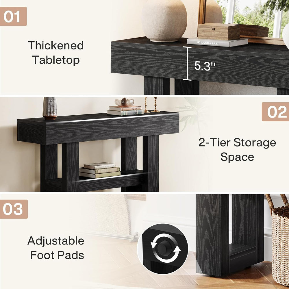 Tribesigns 41.34" Modern Console Table, Sofa Table Behind The Couch | 2-...