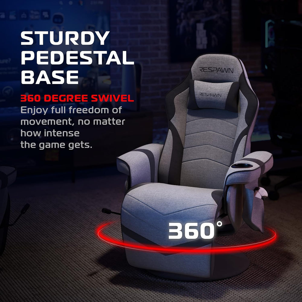 RESPAWN 900 Gaming Recliner Chair with Footrest, Cup Holder and Swivel | Ergo...