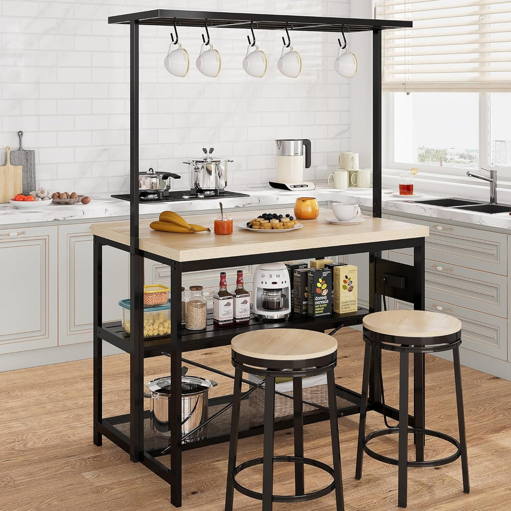 GarveeHome 47 in Versatile Kitchen Island with Storage – Durable Wood & S...
