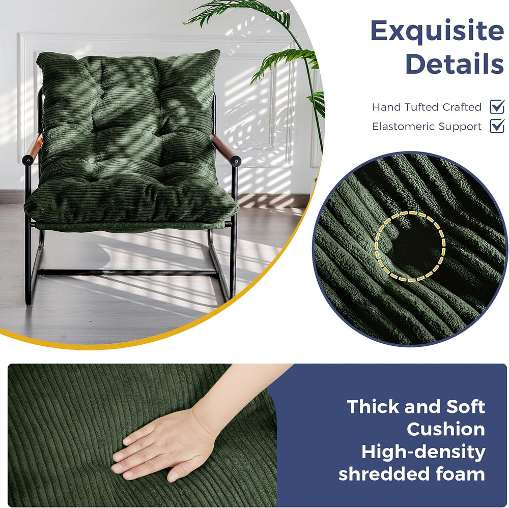 MAXYOYO Modern Accent Chair, Comfy Living Room Chair with Metal Frame | Accen...